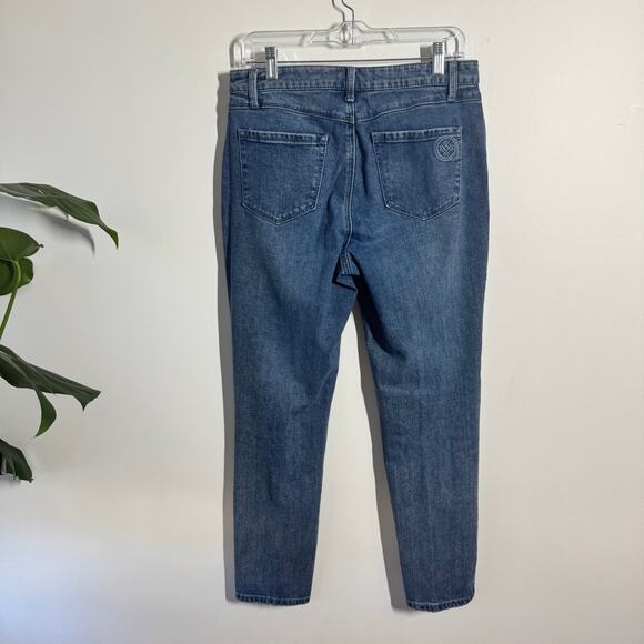 Laurie Felt Jean Women 8 Blue Boyfriend Style Cotton Minimal Modest Casual - Picture 2 of 12